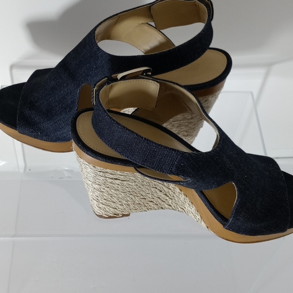 Michael Kors Josephine Wedge Denim 40s9jphs1d - Picture 3 of 7